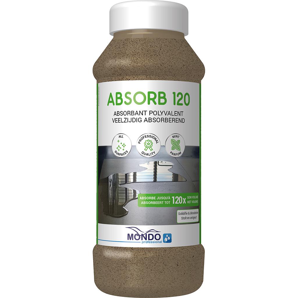 ABSORB120 - POUDRE ABSORBANT/DESODORISANT - MENTHE - 6x600GR