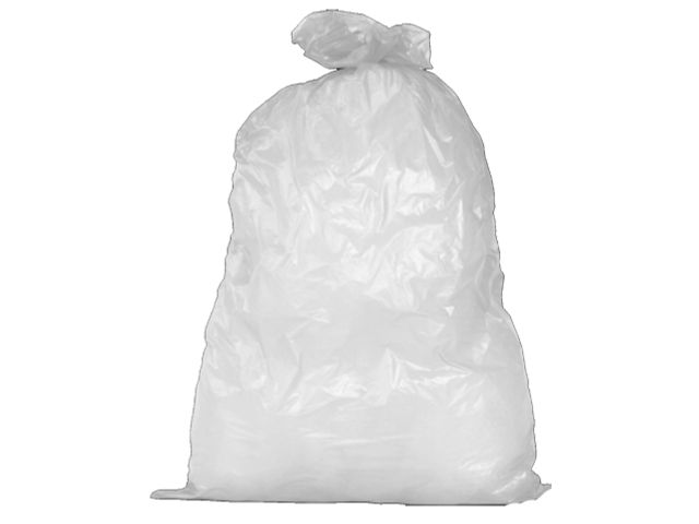 Sacs poubelle 120l HDPE 70x110cm transparent 10x25pces 30µ