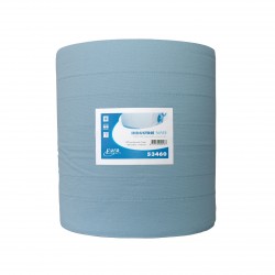 MTS - Papier industriel Euro, collé, perforé, recyclé bleu - 3 plis - 380Mx37cm - 1 pce