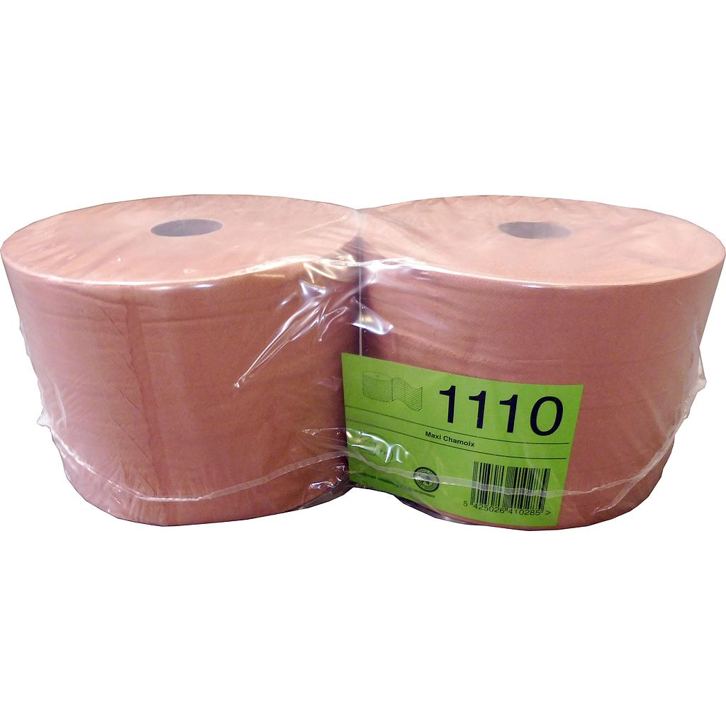 2 ROULEAUX INDUSTRIELS - 2 PLIS - CHAMOIS - 550Mx24CM