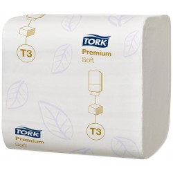 Tork Zacht Gevouwen Toiletpapier 2-laags Wit T3 Premium 30x252 vellen