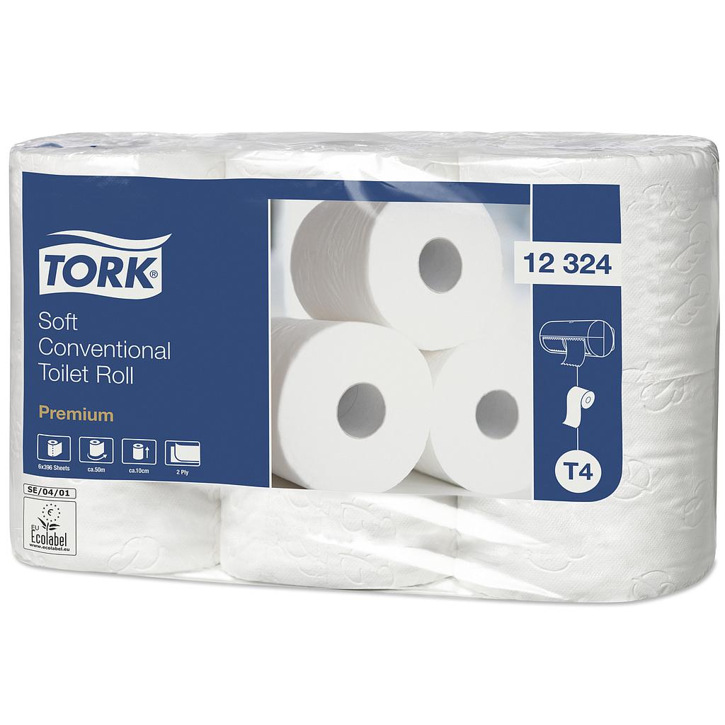 Tork Zacht Traditioneel Toiletpapier 2-laags Wit 396 vel T4 Premium 7x6 rol