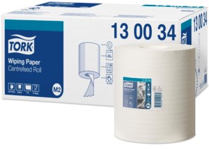 Tork Wiping Rouleau a Dévidage Central Chiffon D'Essuyage  M2 Premium - 1 pli - 165M x 19,5cm - 6 pces